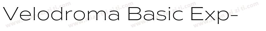 Velodroma Basic Exp字体转换